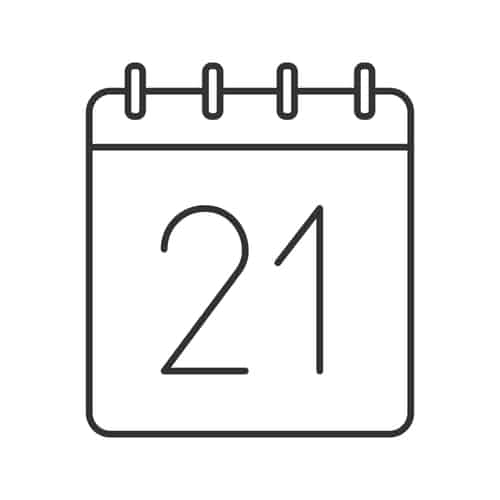 21 days