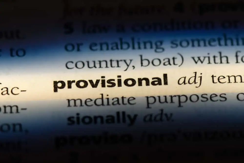 Provisional Assessment