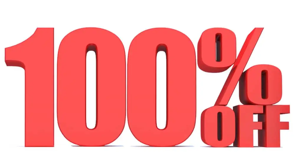 100% Off