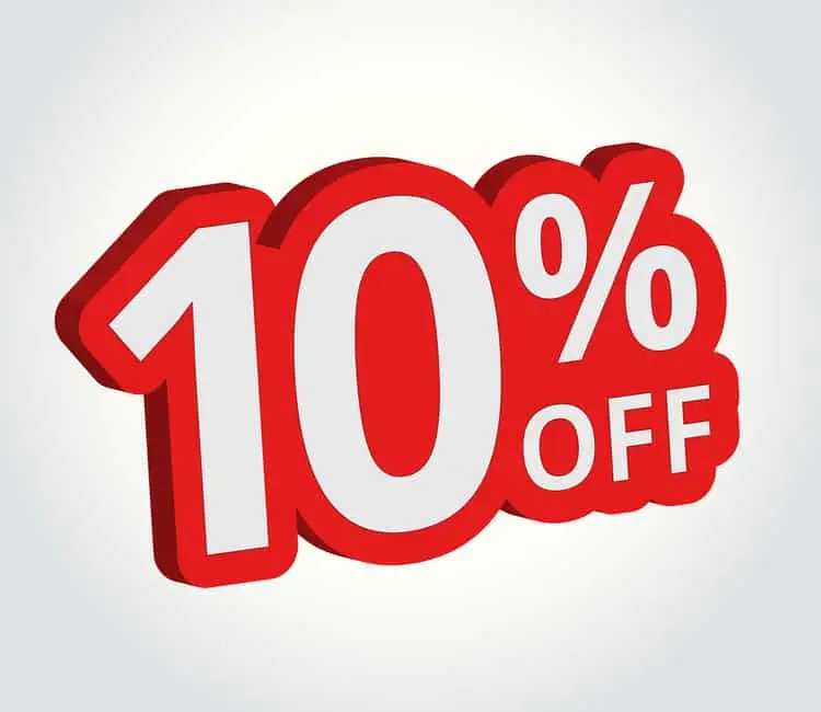 10% off