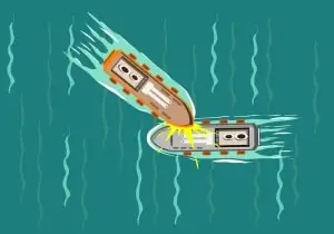 boats colliding