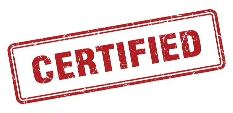 certified