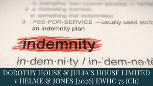 Executor estate indemnity lost after hostile removal litigation in Chancery Division