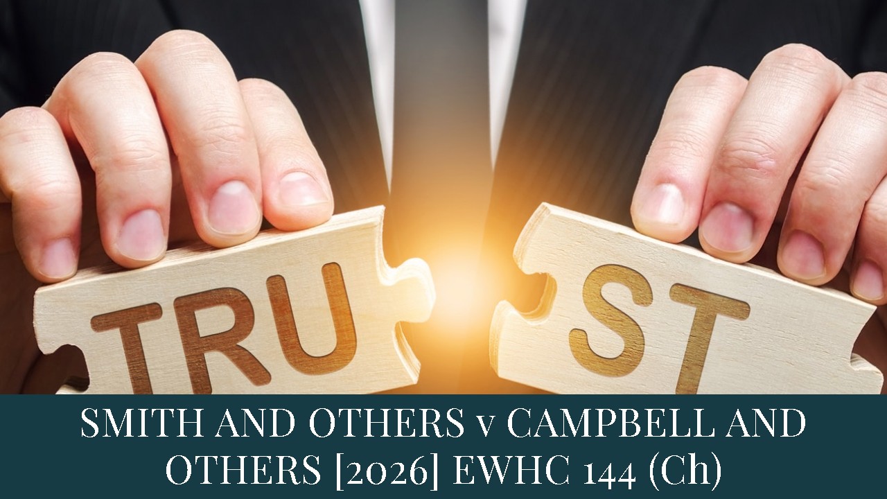 Trustee indemnity trust fund litigation costs CPR 46.3 Chancery Division